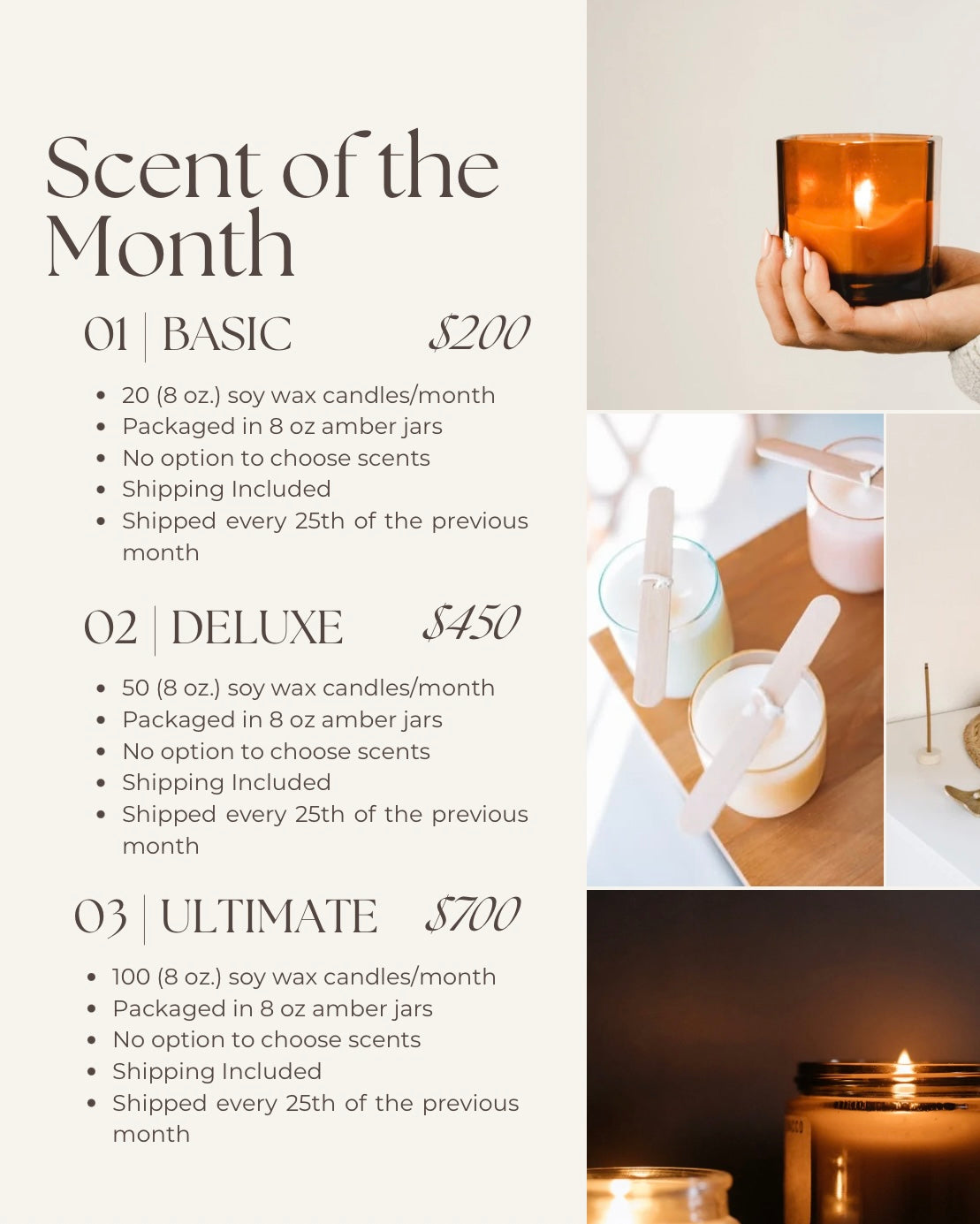 Wholesale Candles: Scent of the Month